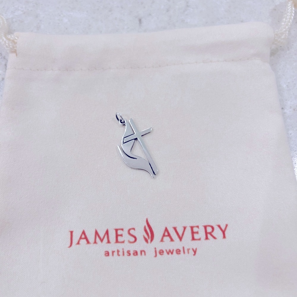 James Avery United Methodist cross charm